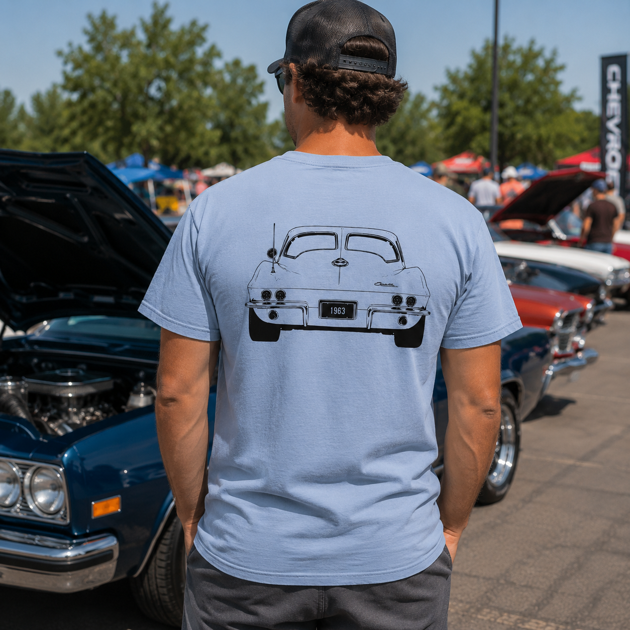 Let's Roll 63' Vette t-shirt