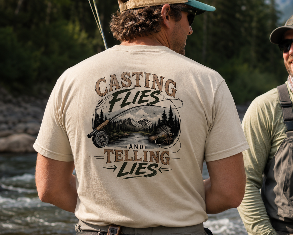 Casting Flies & Telling Lies t-shirt