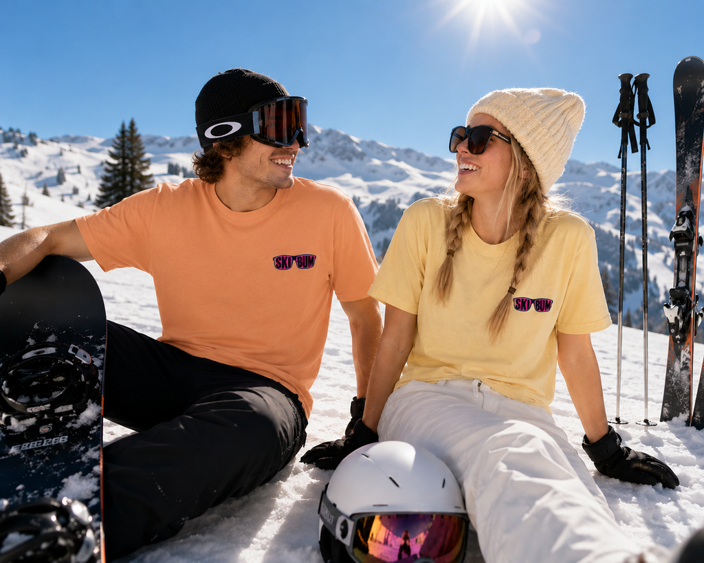 Ski Bum Sunglasses Logo Tee