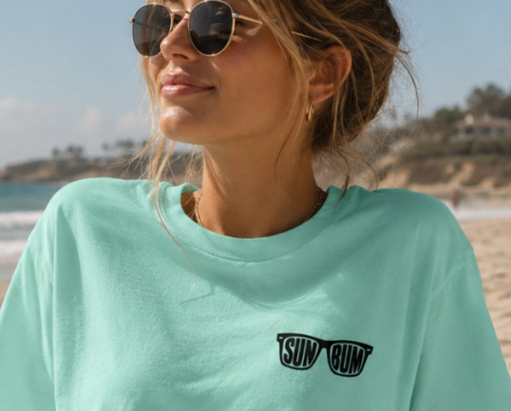 Sun Bun Sunglasses Logo t-shirt