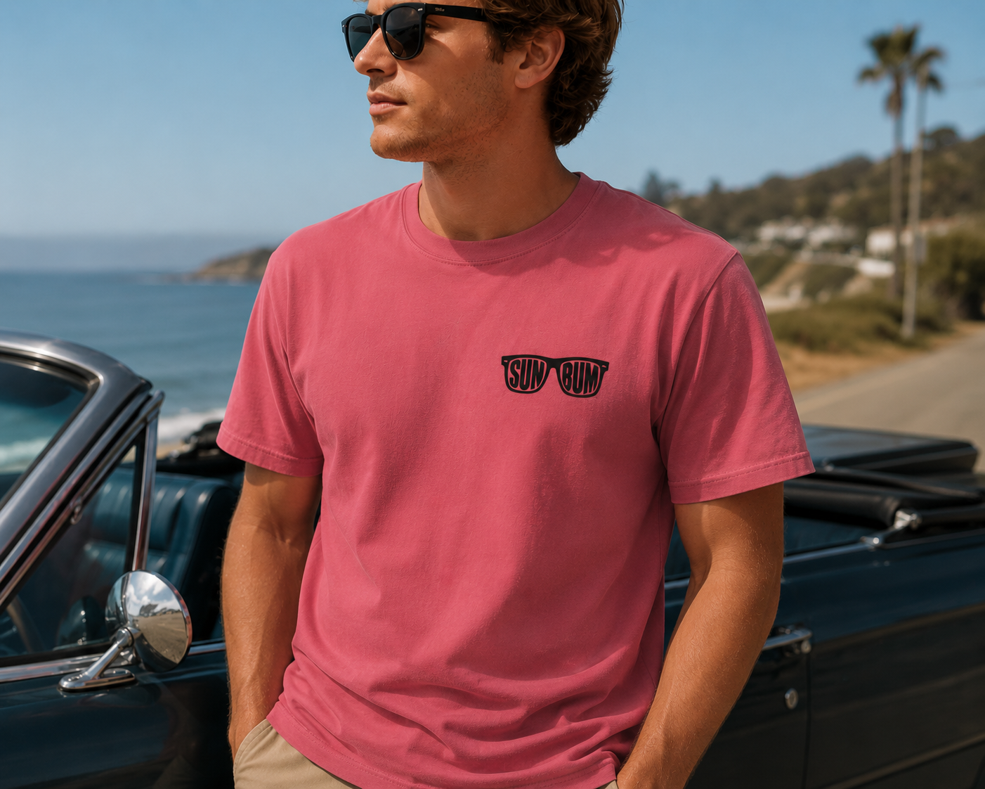 Sun Bun Sunglasses Logo t-shirt