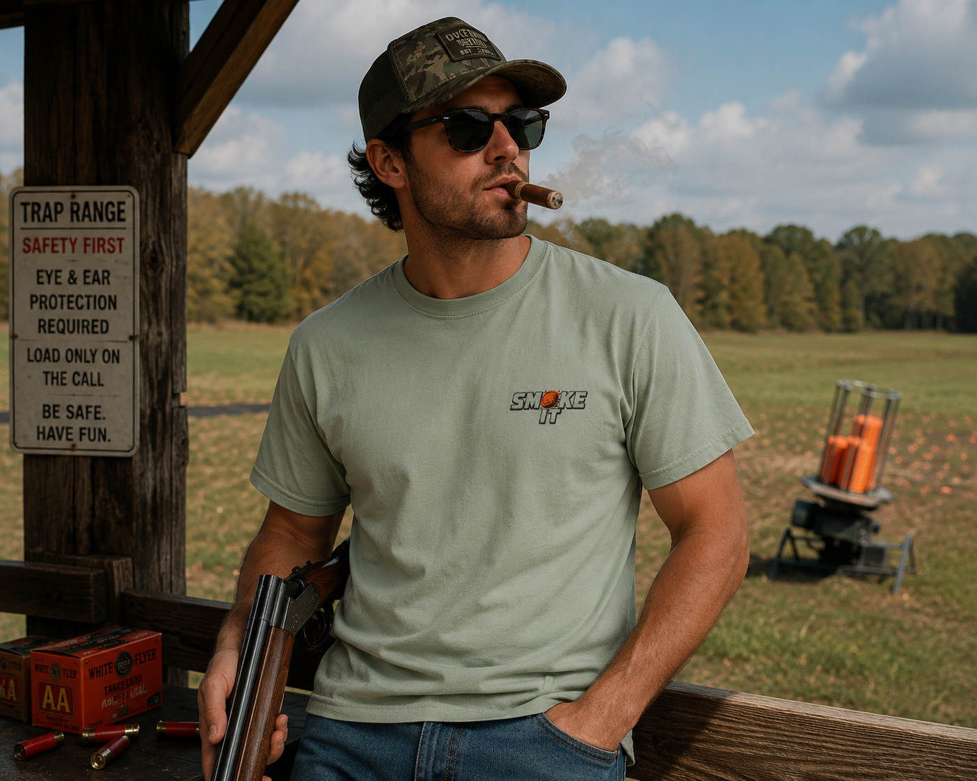 Smoke It Clay Pigeon t-shirt