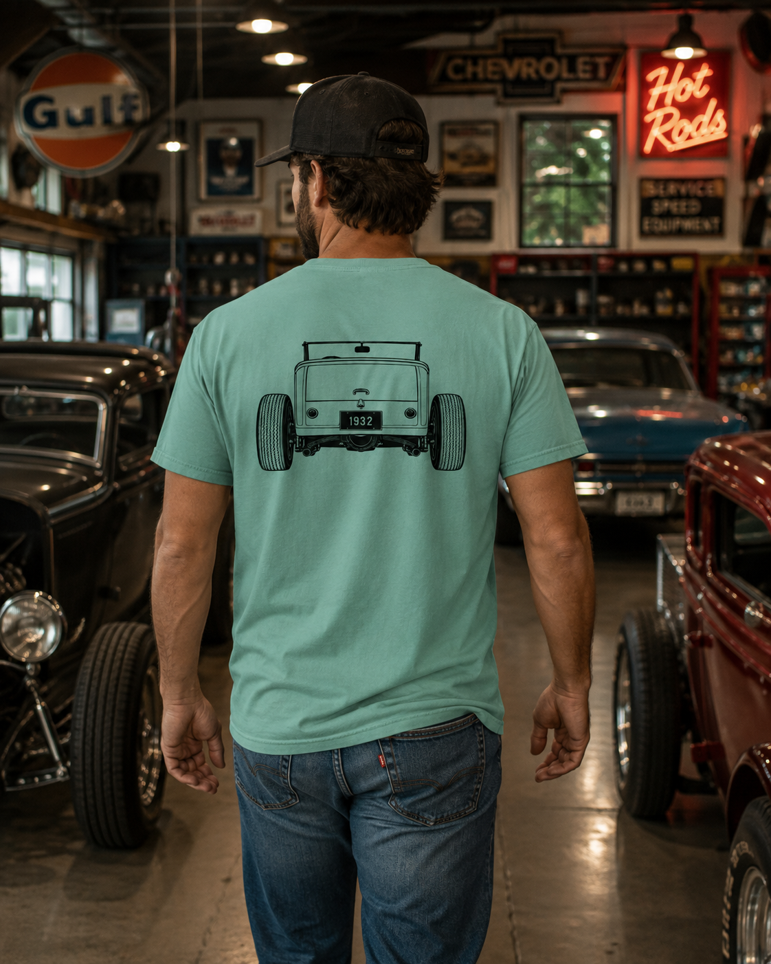 Let's Roll 32' Ford Deuce t-shirt