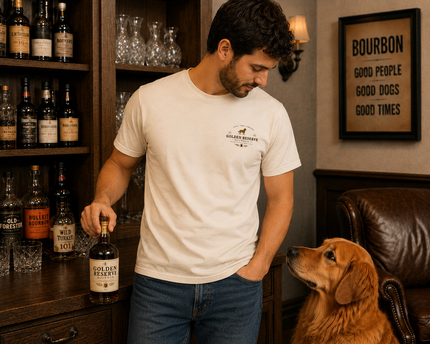 Golden Reserve Bourbon Dog Tee