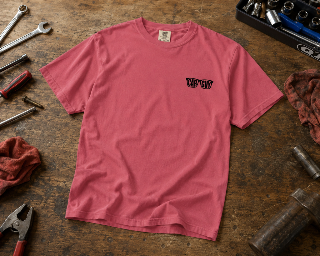 Sunglasses Car Guy Logo  t-shirt