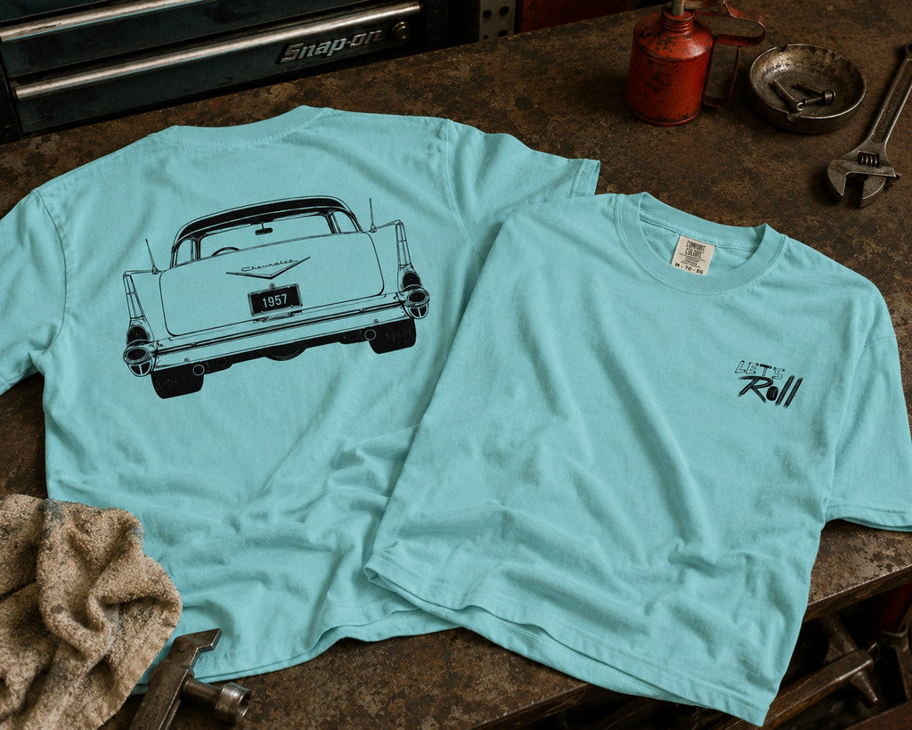 Let's Roll 57 Chevy t-shirt