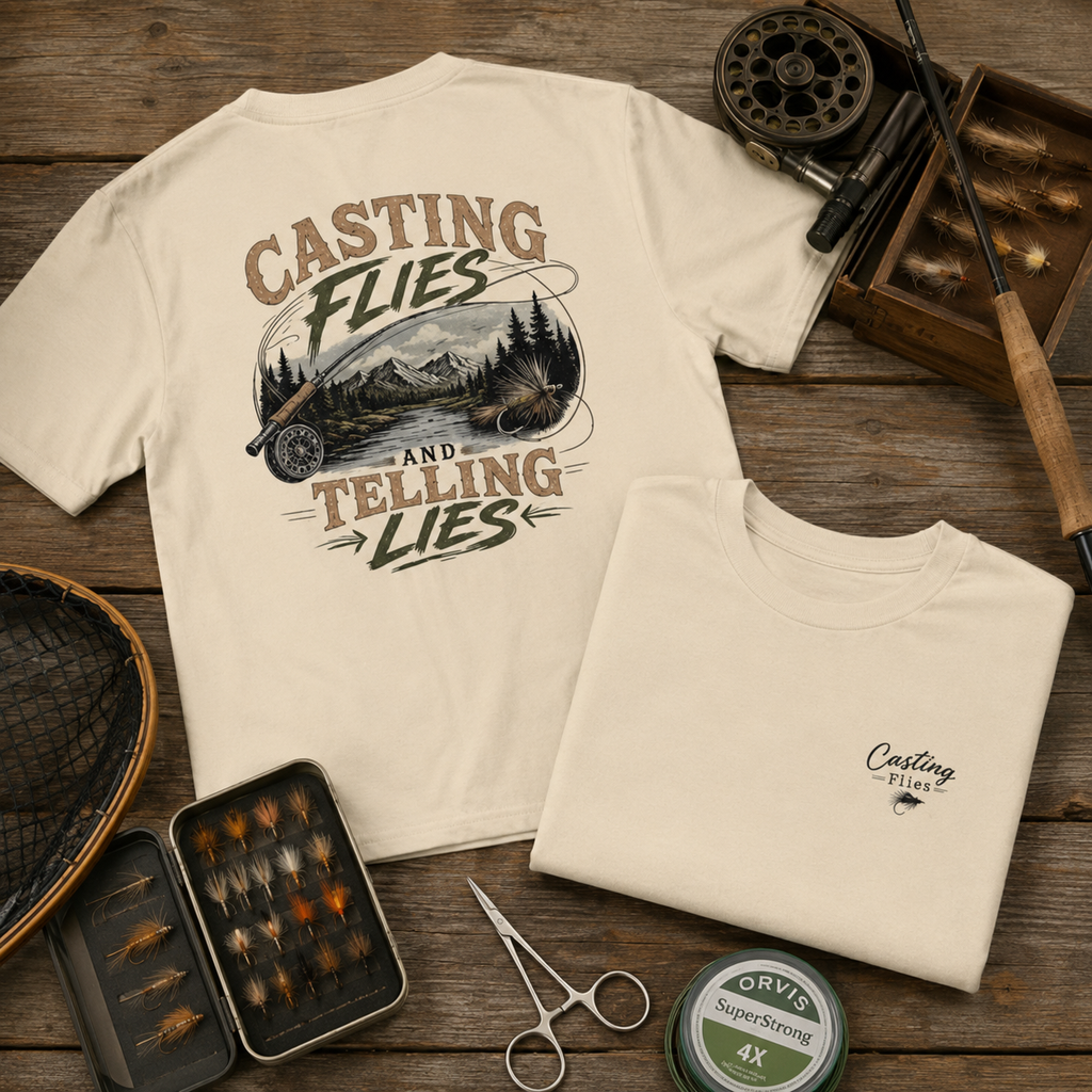 Casting Flies & Telling Lies t-shirt