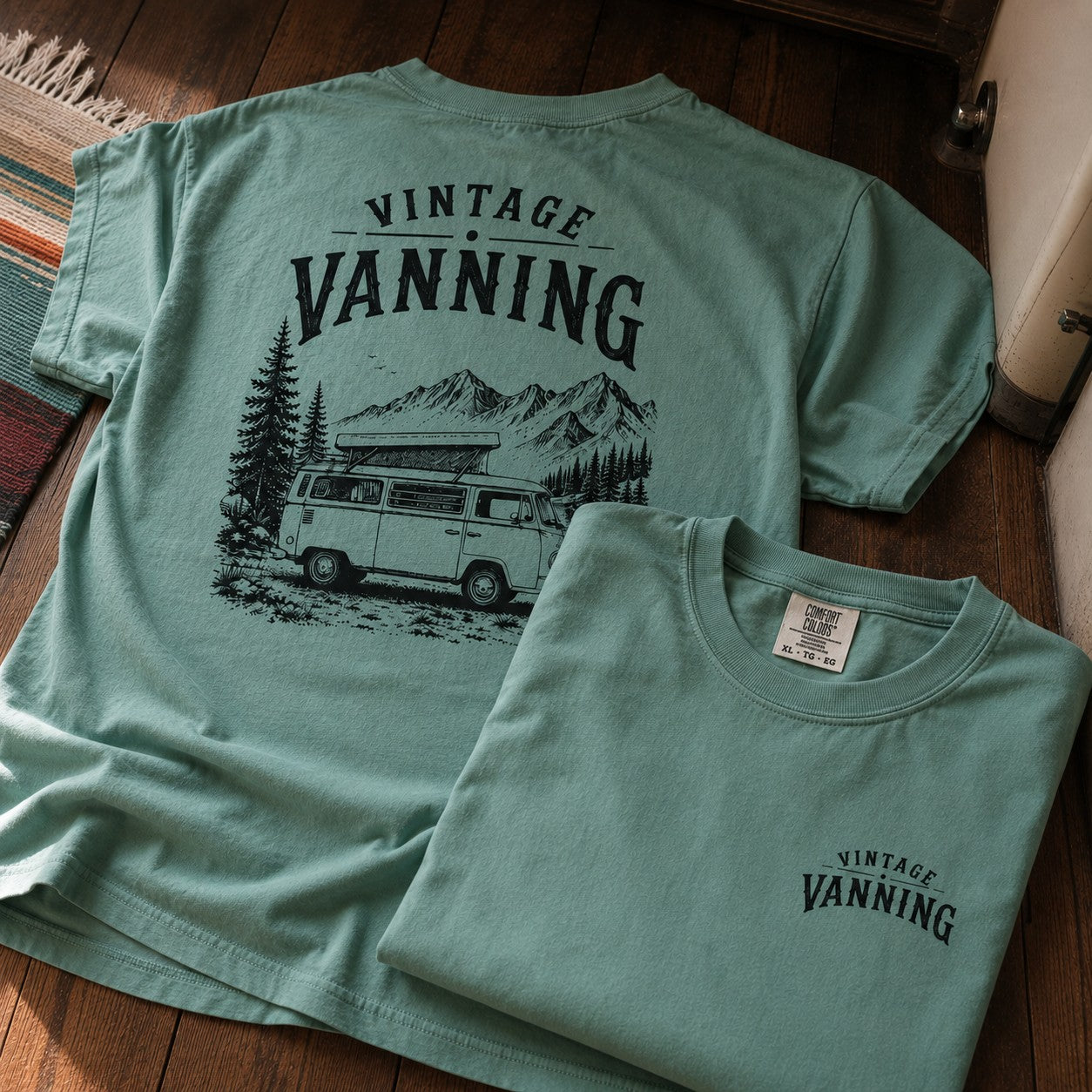 Vintage Vanning Camper Van t-shirt
