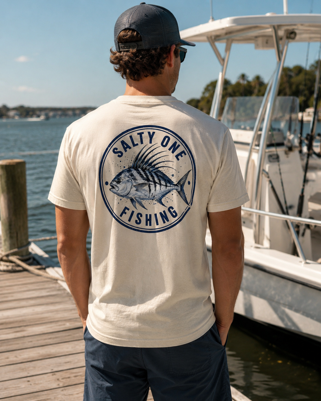 Salty One Fishing Roosterfish Tee