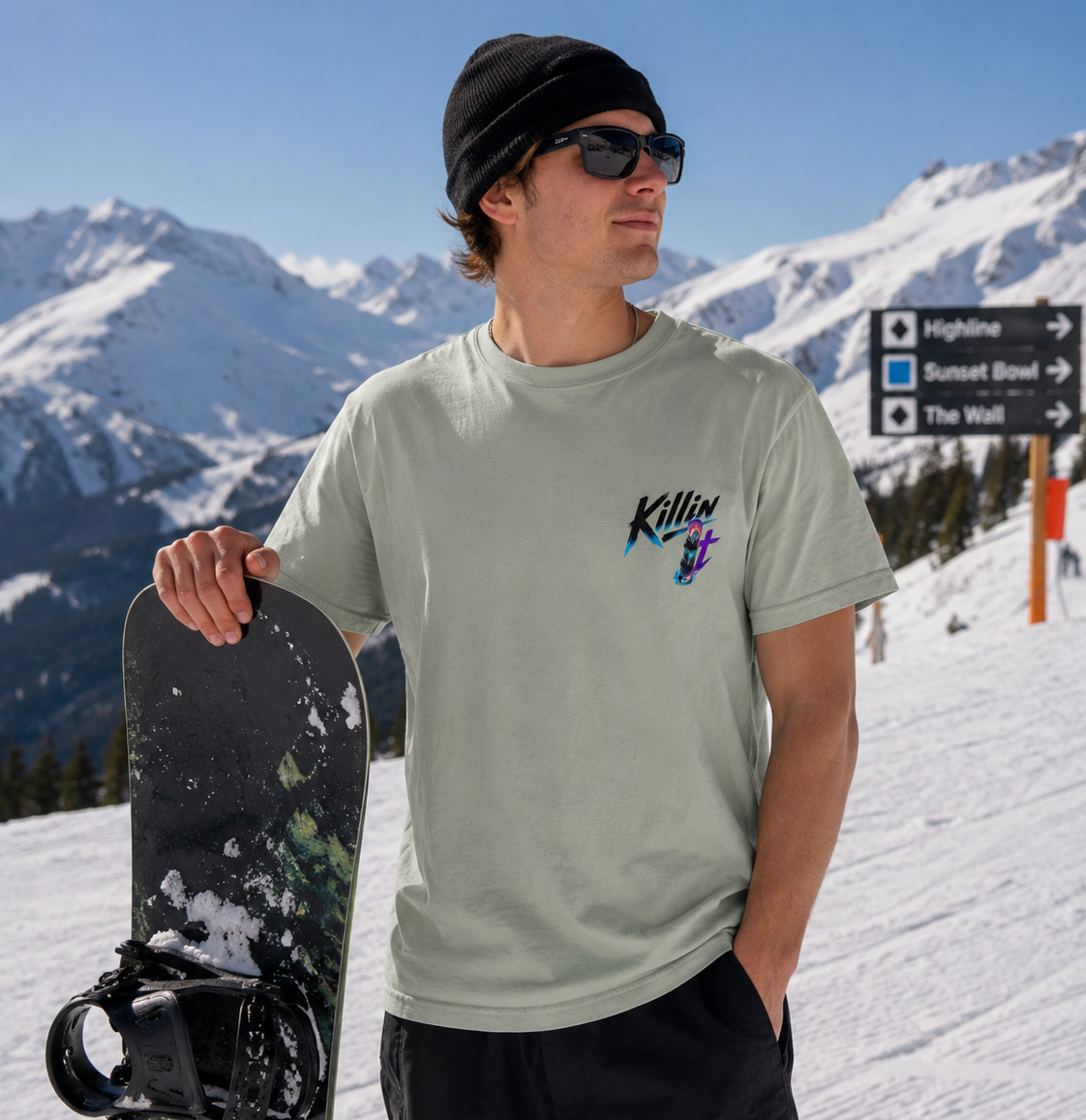 Killin' It Snowboarder Tee