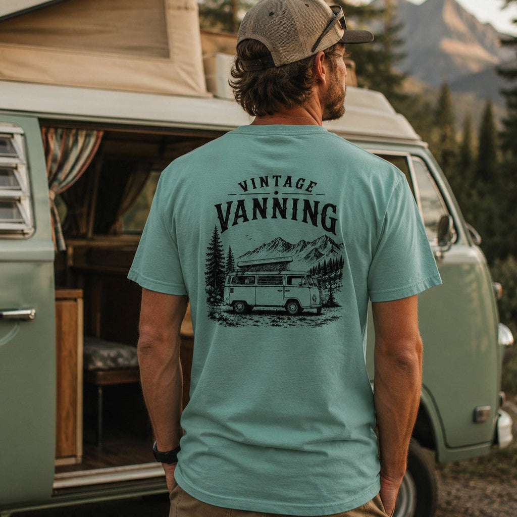 Vintage Vanning Camper Van t-shirt