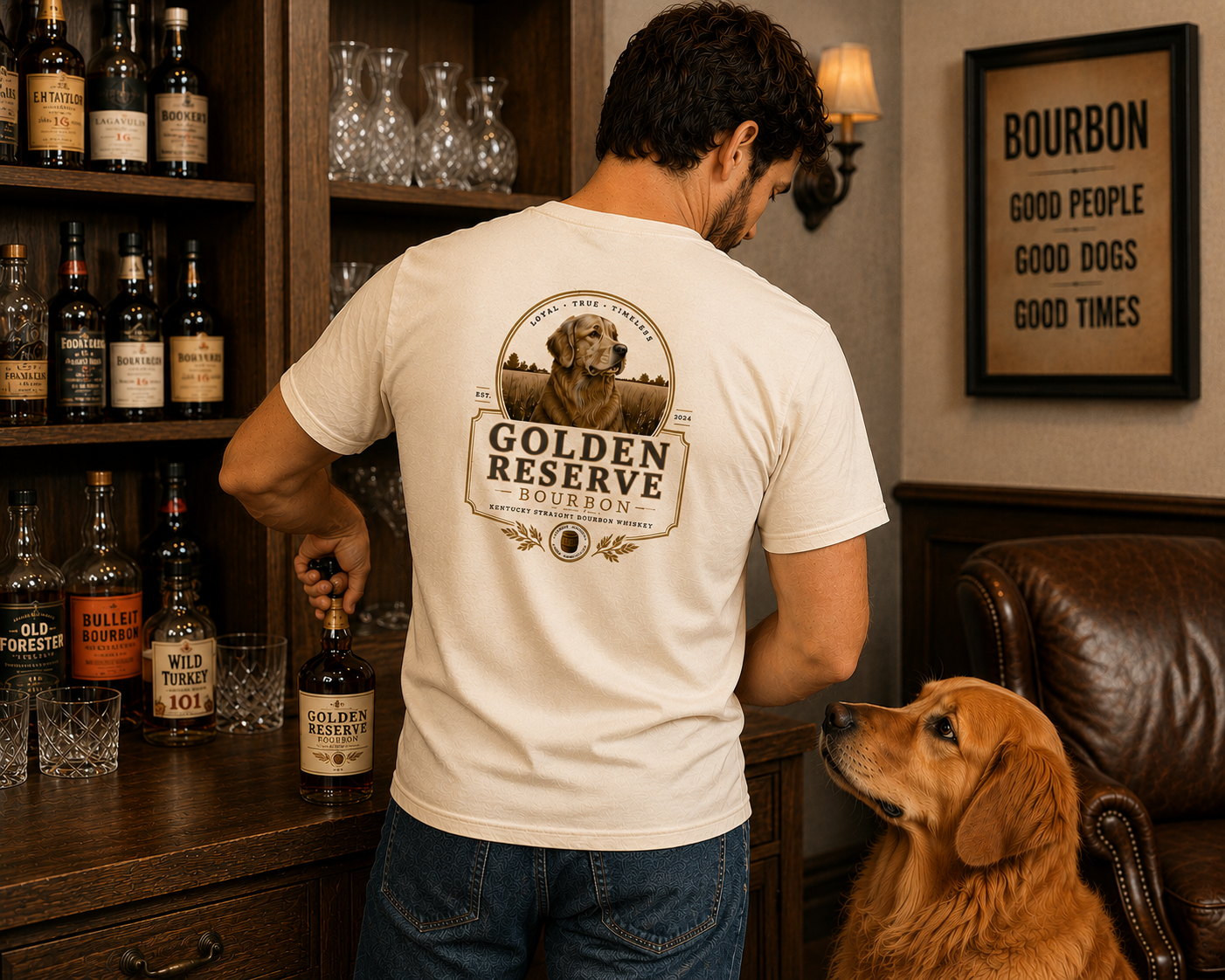 Golden Reserve Bourbon Dog Tee