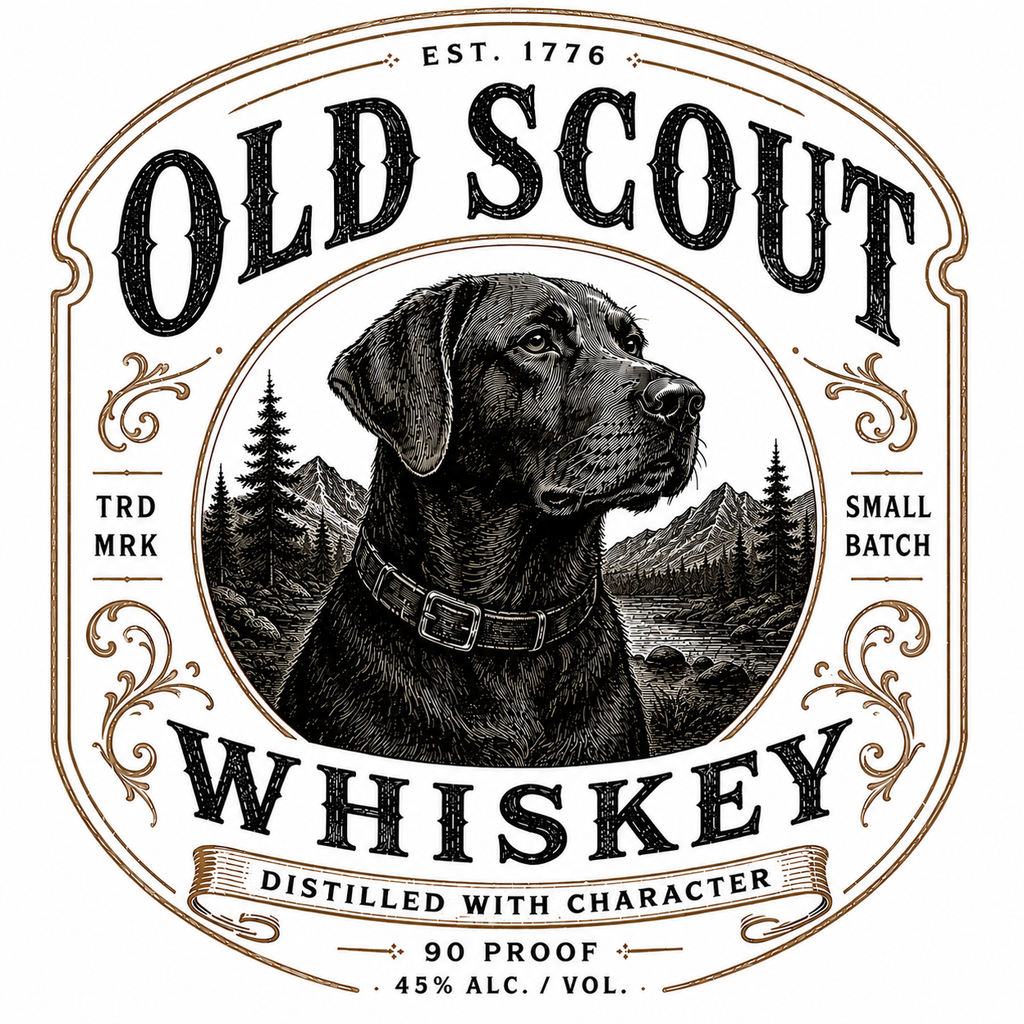 Old Scout Whiskey Dog Tee