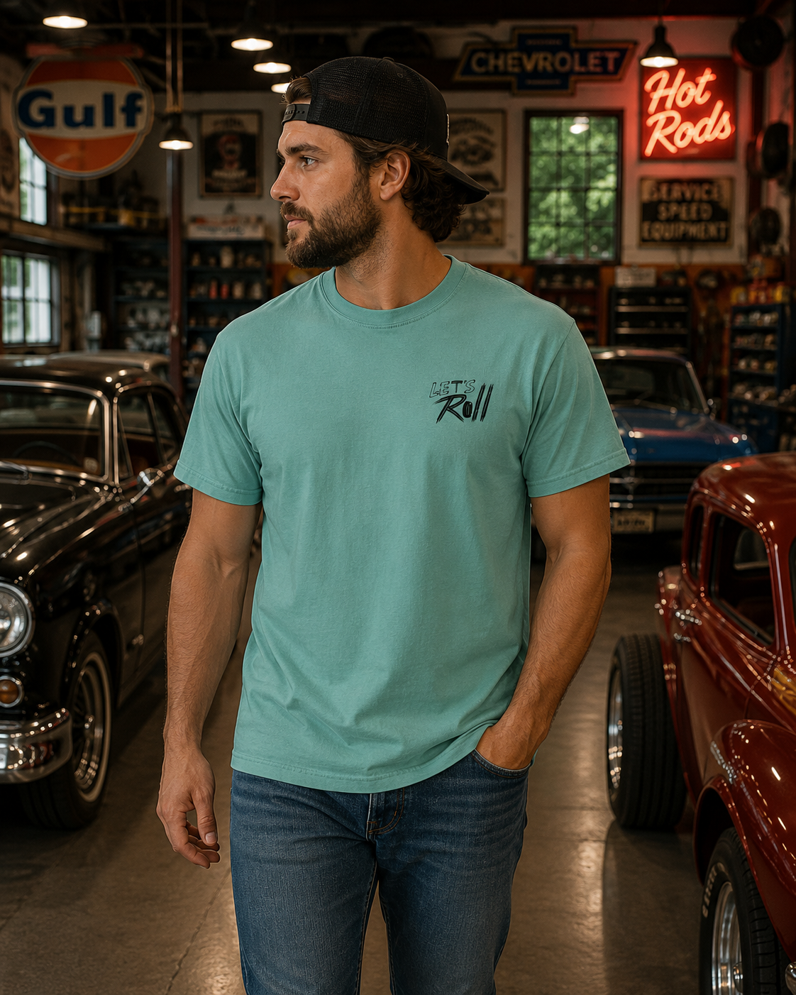 Let's Roll 32' Ford Deuce t-shirt