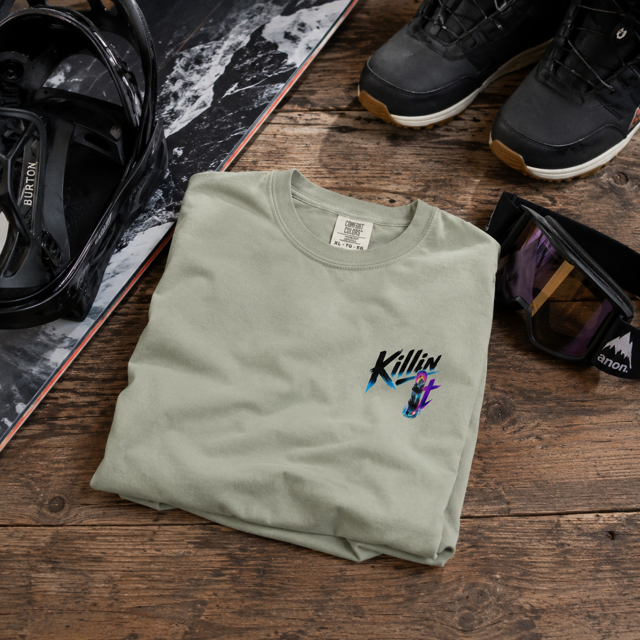 Killin' It Snowboarder Tee