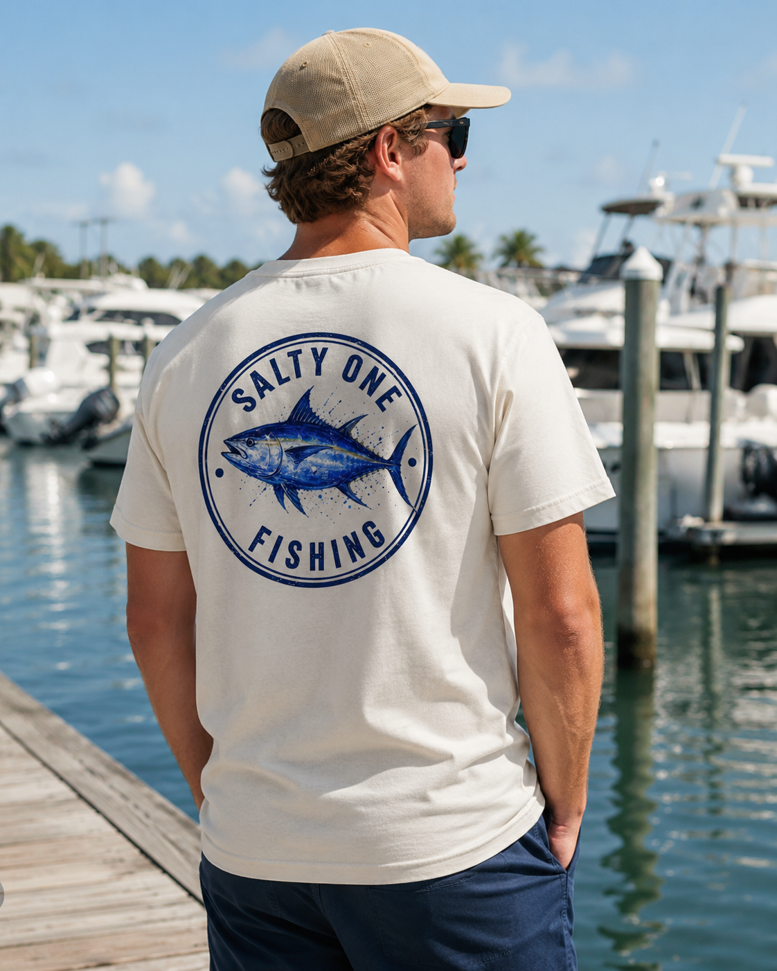Salty One Fishing Tuna Tee